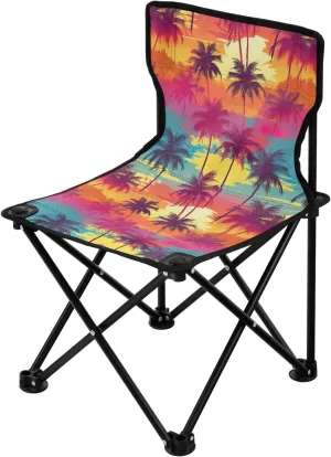 Portable Camping Chairs Tropical Palm Lightweight Folding Chair for Camping, Beach, Picnic, Travel and Sports with Carry Bag 20853165
