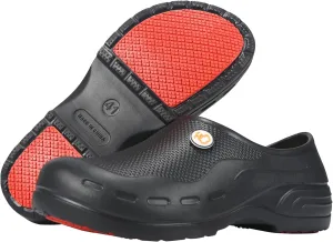 Professional Chef Shoes for Men - Oil & Water Resistant, Non-Slip, Safety Working Shoes for Kitchen, Garden, Bathroom & Construction - Black