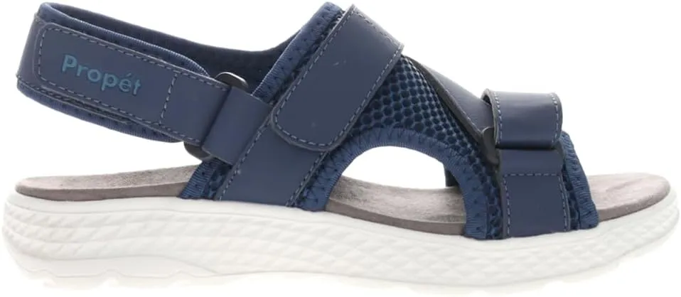 Propet Womens Travelactiv Sport Sling Back Strappy Casual Sandals Casual Low Heel 1-2" - Blue