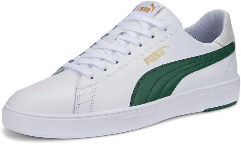 PUMA Mens Serve Pro Lite Lace Up Sneakers Shoes Casual - White