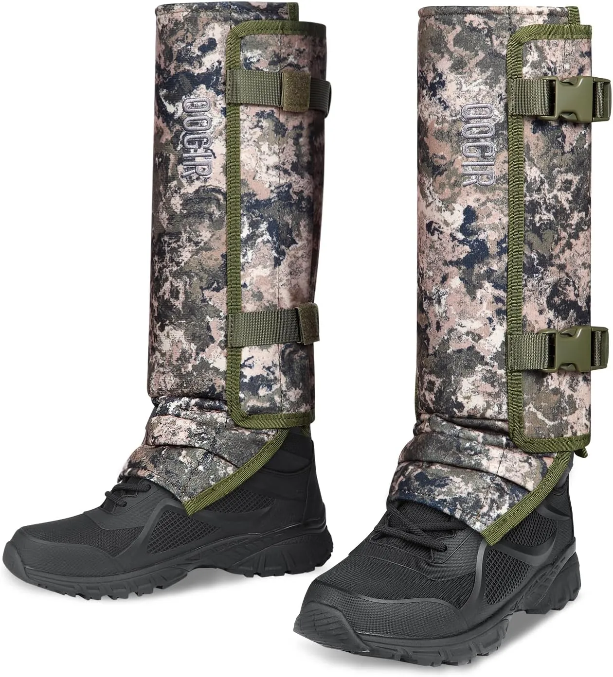 QOGIR Snake Gaiters 3 Pack: Durable Snake Guards for Hunting, Snake Gaiter Leggings for Men & Women, Snake Bite Protection for Lower Legs, Snake Proof Gaiters