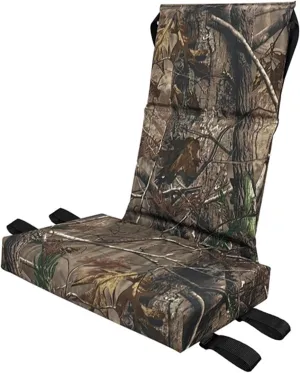 Replacement Hunting Seat Cushion - Lightweight Padded Hunting Seat | Adjustable Summit Tree Stand Seat | Includes Rail Pads