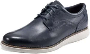 Rockport Men's Garett Plain Toe Oxford, New Dress Blues, 10