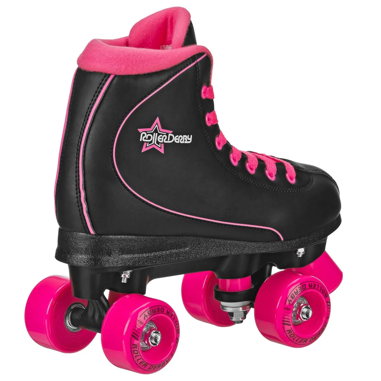 Roller Derby Roller Star 600 Women's Roller Skates - Black/Pink - Size 08