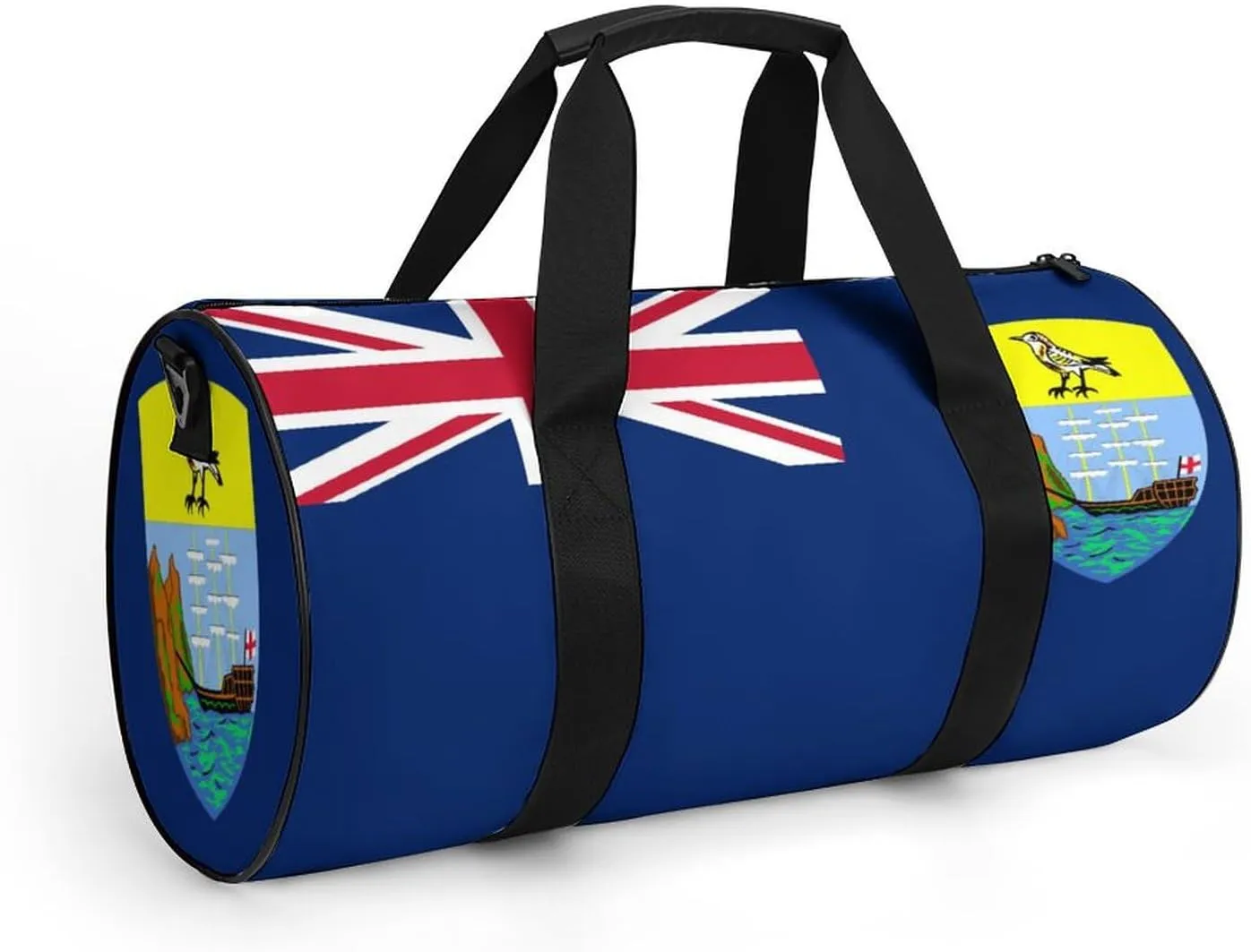 Saint Helena Flag Large Capacity Gym Bag for Men Women with Wet Pocket Sports Travel Tote