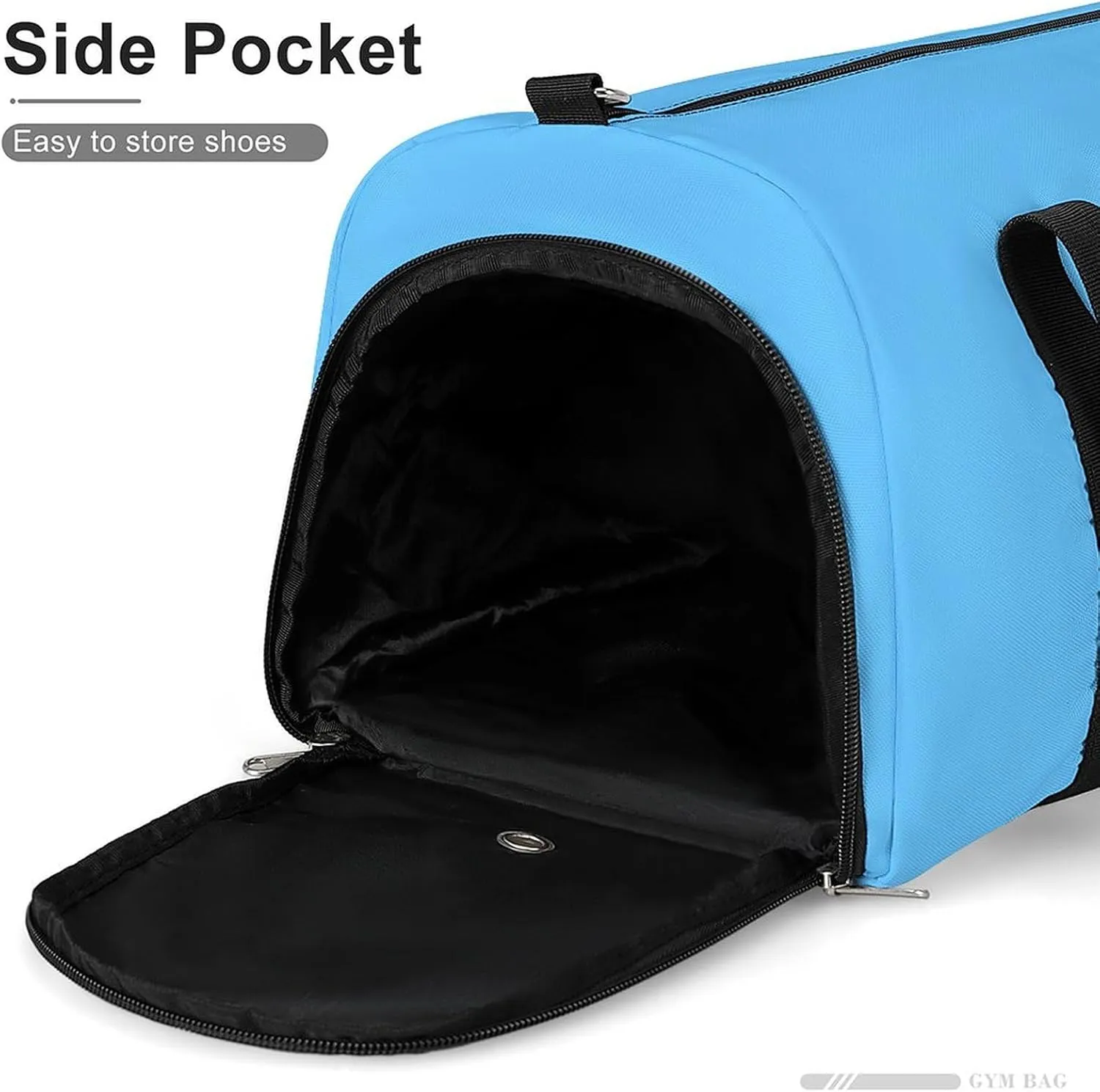 Saint Lucia Flag Duffel Bag for Men Women with Shoe Compartment Carry On Tote