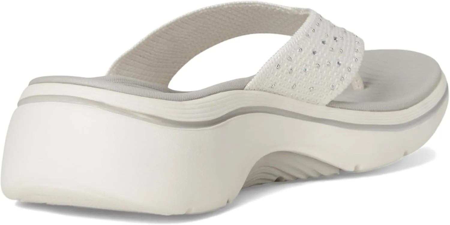 Skechers Women's Arch Fit 2.0 3-pt Rhinestone Sandal Flip-Flop