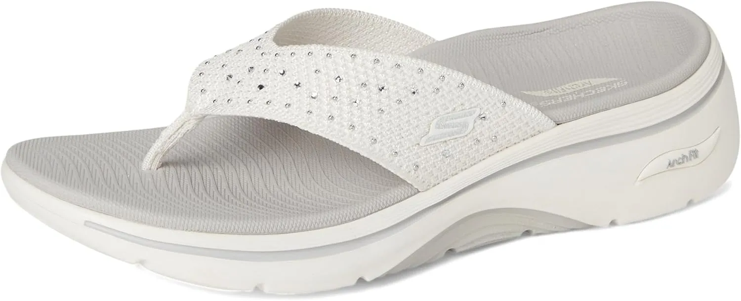 Skechers Women's Arch Fit 2.0 3-pt Rhinestone Sandal Flip-Flop