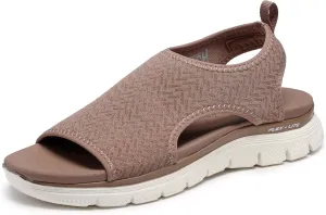 Skechers Women's Flex Appeal 4.0-Livin' in This Sport Sandal
