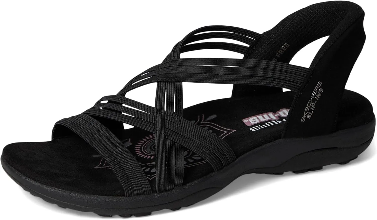 Skechers Women's Reggae Slim-Simply Stretchy Hands Free Slip-ins Sport Sandal