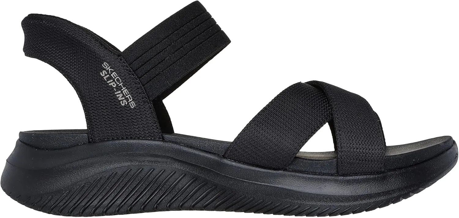 Skechers Women's Ultra Flex 3.0-Never Netter Hands Free Slip-ins Sandal