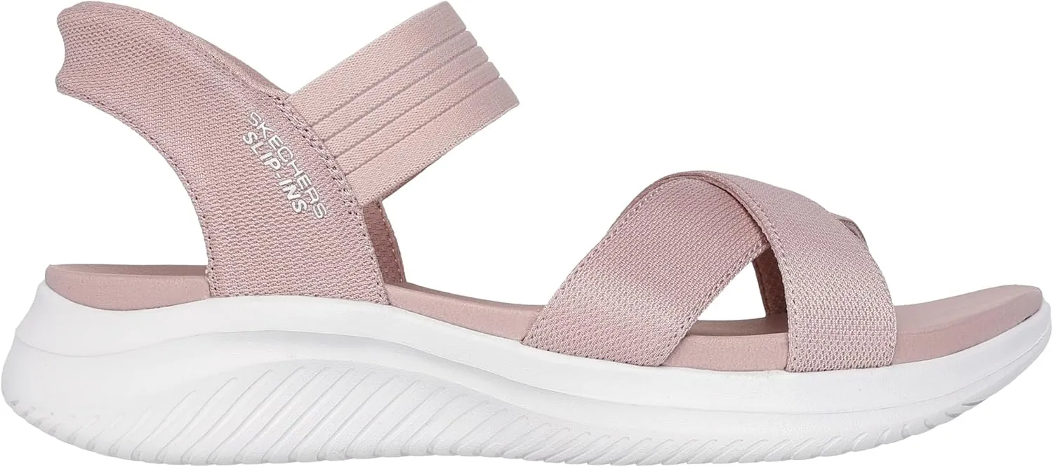 Skechers Women's Ultra Flex 3.0-Never Netter Hands Free Slip-ins Sandal