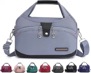 Soft Side Lightweight Underseat Tote Bag - Blaciokamith Multi-pocket Fashion Anti Theft Waterproof Handbag Crossbody