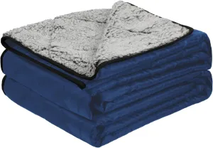 Solaris Waterproof Sherpa Outdoor Blanket, 60” x 80” Insulated Oxford, Packable for Stadium Camping & Cold Weather, Ideal for Soccer Moms, Pets, Picnics, Concerts