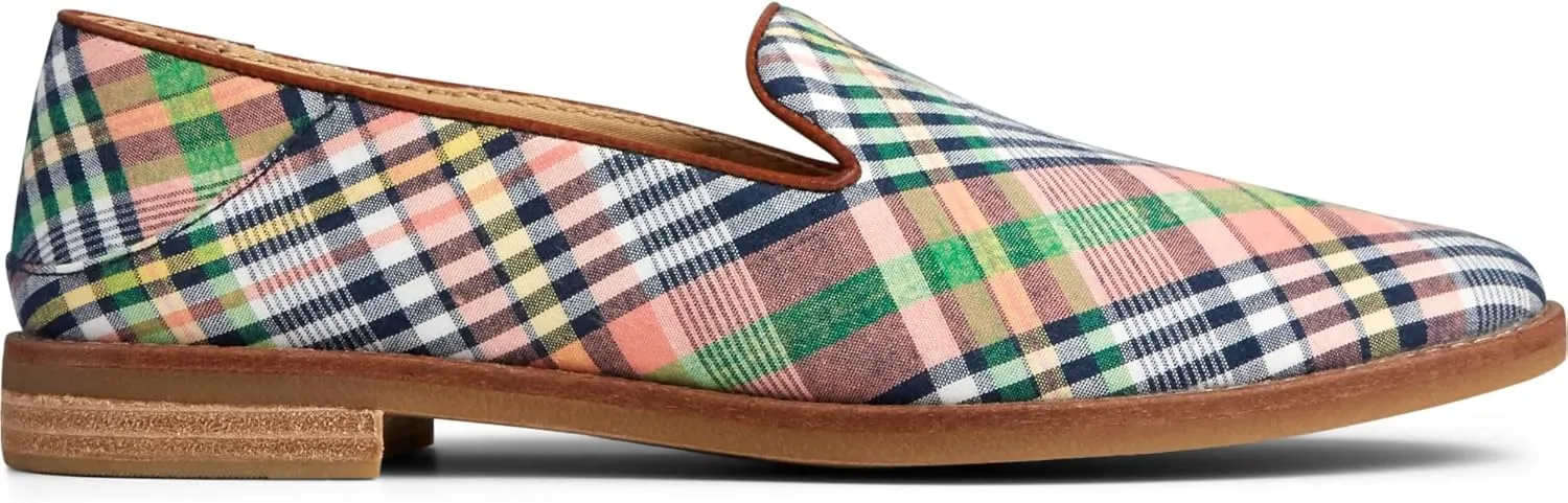 Sperry Women's Seaport Levy Washed Plaid Loafer Flat