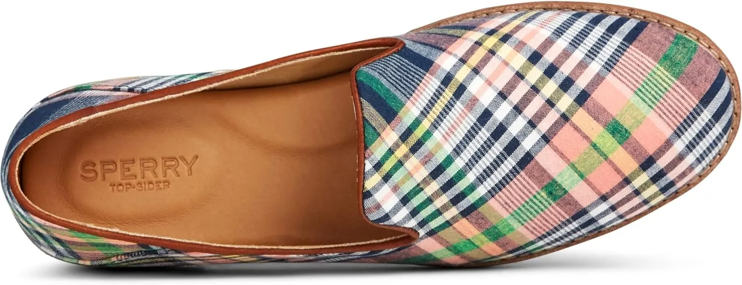 Sperry Women's Seaport Levy Washed Plaid Loafer Flat