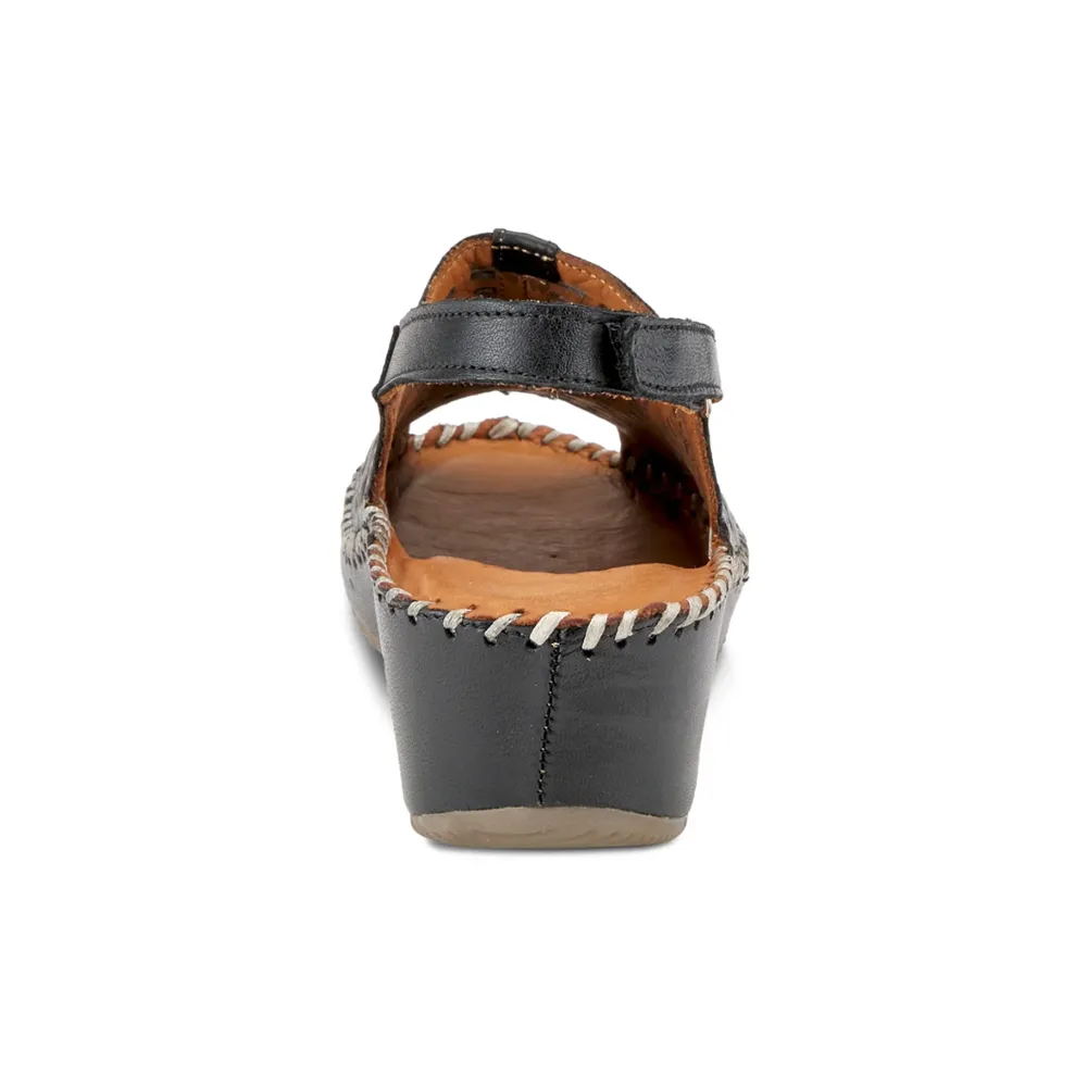 Spring Step Bohemianish Sandal Black Leather (Women's)