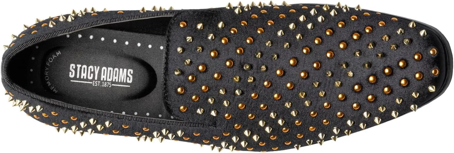 Stacy Adams Men's Sabert Spike Studded Slip on Loafer