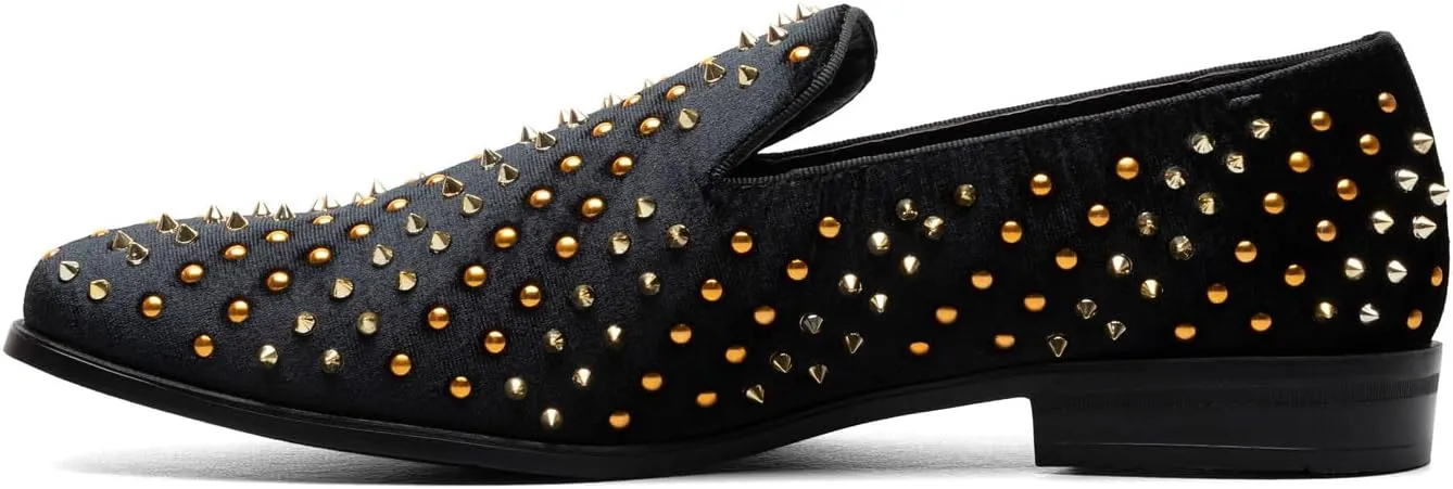 Stacy Adams Men's Sabert Spike Studded Slip on Loafer
