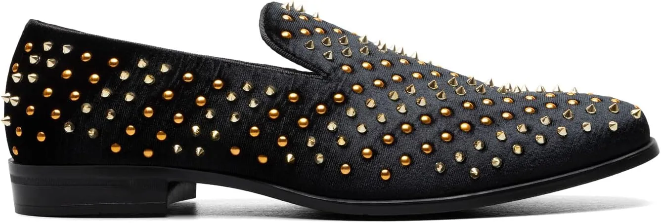 Stacy Adams Men's Sabert Spike Studded Slip on Loafer