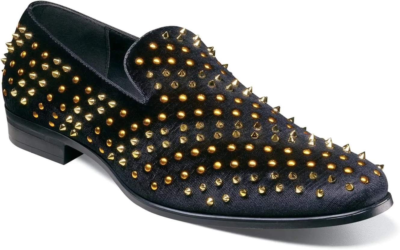 Stacy Adams Men's Sabert Spike Studded Slip on Loafer