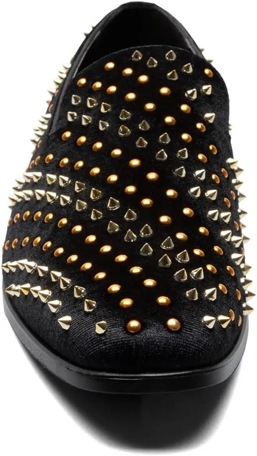 Stacy Adams Men's Sabert Spike Studded Slip on Loafer