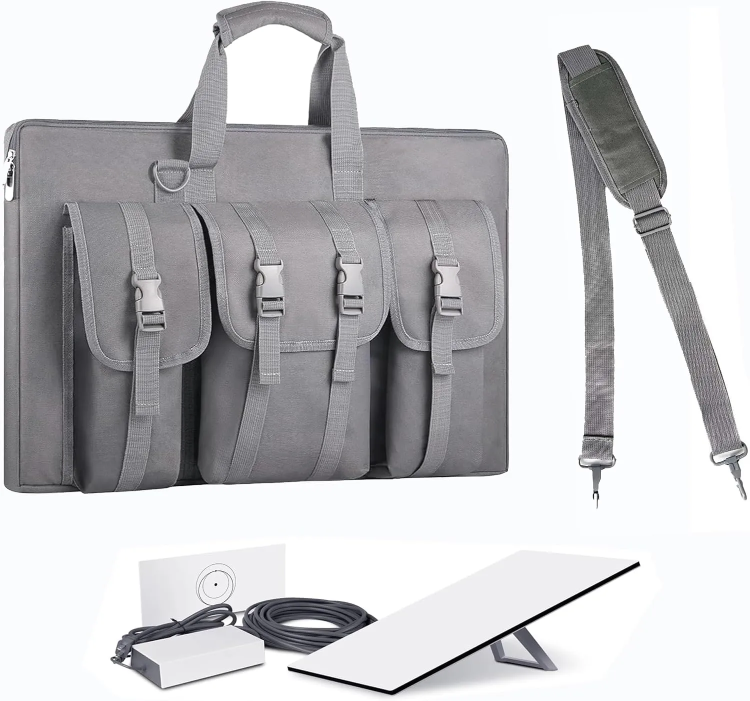 Starlink Gen 3 Gray Travel Bag，Organizer Storage Carrying Case for Starlink V3 Satellite Dish and All Accessories，Portable Handbag Bag for Outdoor Camping and RV Trips，Easy to Carry（Camouflage Option）