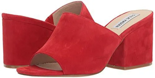 Steve Madden Dalis Mule Red Suede 75 M Us