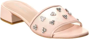 Stuart Weitzman Tammy Xtal Block Mesh & Leather Sandal