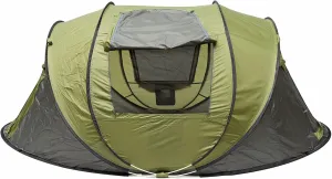 Tents 5-8 People Fully Automatic Camping Tent Windproof Waterproof Automatic Pop-up Tent Family Outdoor Instant Setup Tent 4 Season, Green