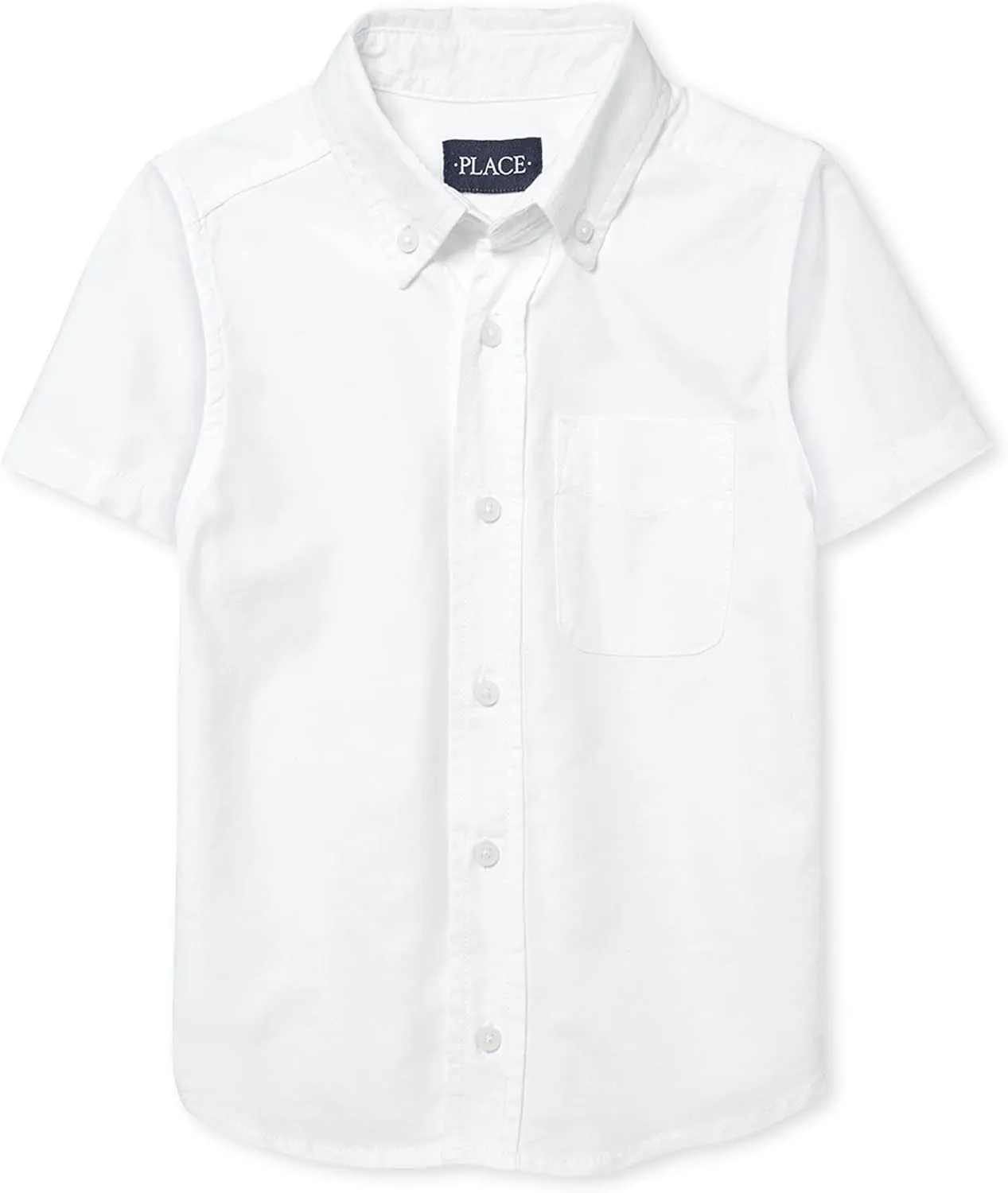 The Children'S Place Boys Short Sleeve Oxford Shirt