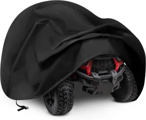 tonhui Large Kids Ride-On Truck Toy Car Cover, 420D Heavy Duty Waterproof Cover for Power Wheels, Outdoor Protective Cover All Weather - Universal Fit