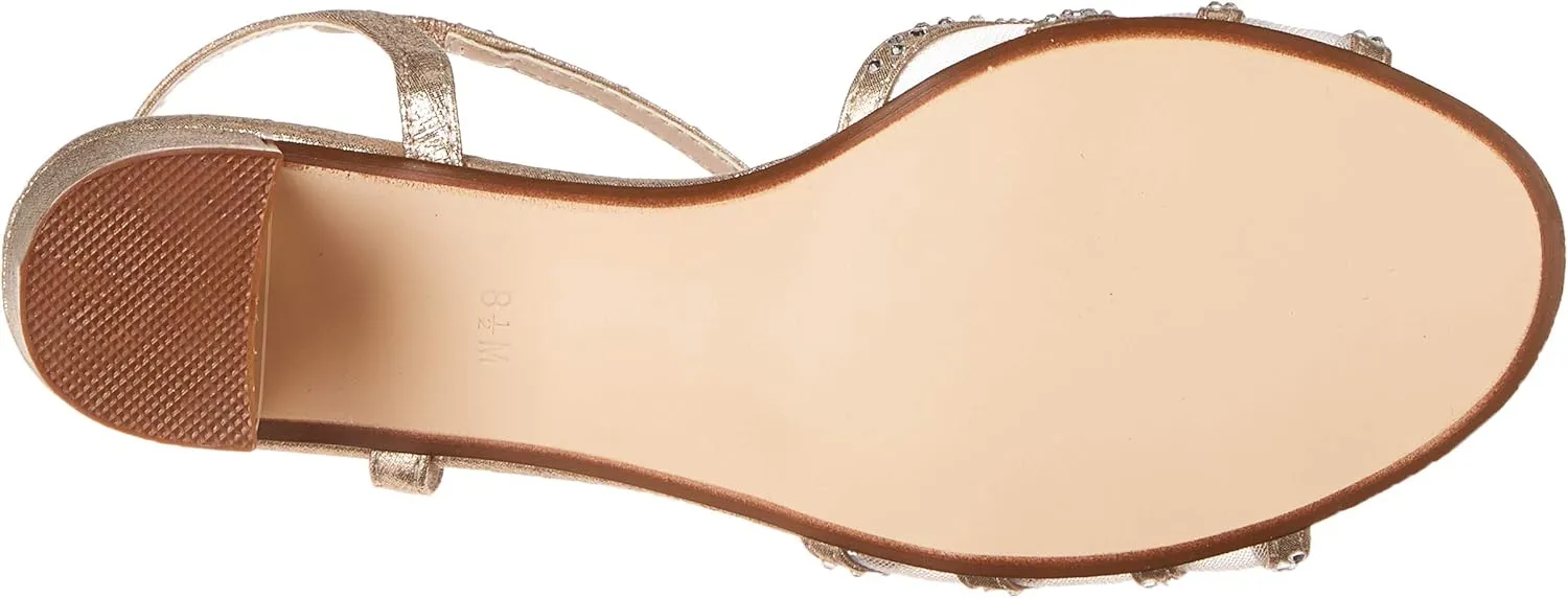 Touch Ups Women's T-Strap Block Heel Heeled Sandal