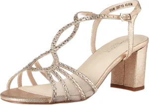Touch Ups Women's T-Strap Block Heel Heeled Sandal