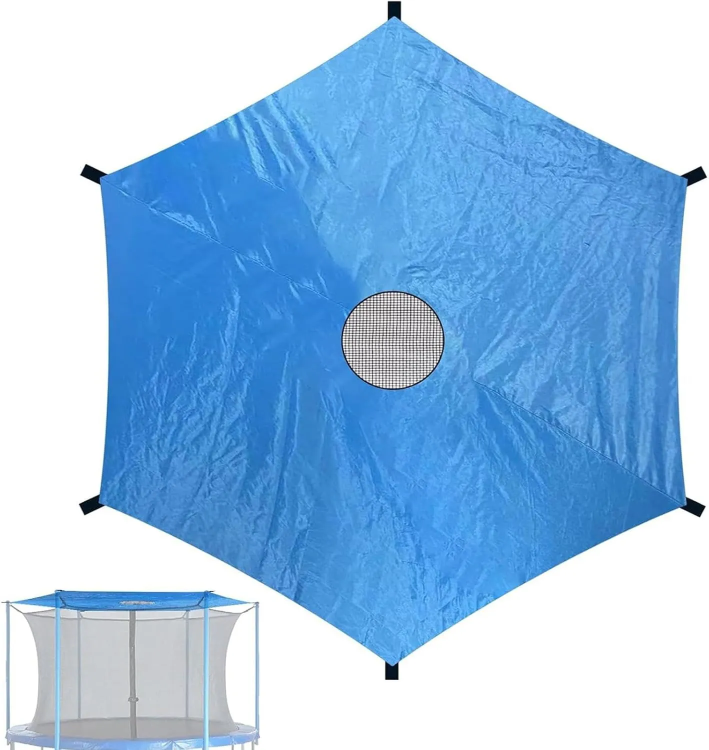 Trampoline Shade Cover, Outdoor Oxford Cloth Waterproof Trampoline Top Cover Sun Protection Anti-UV Trampoline Canopy