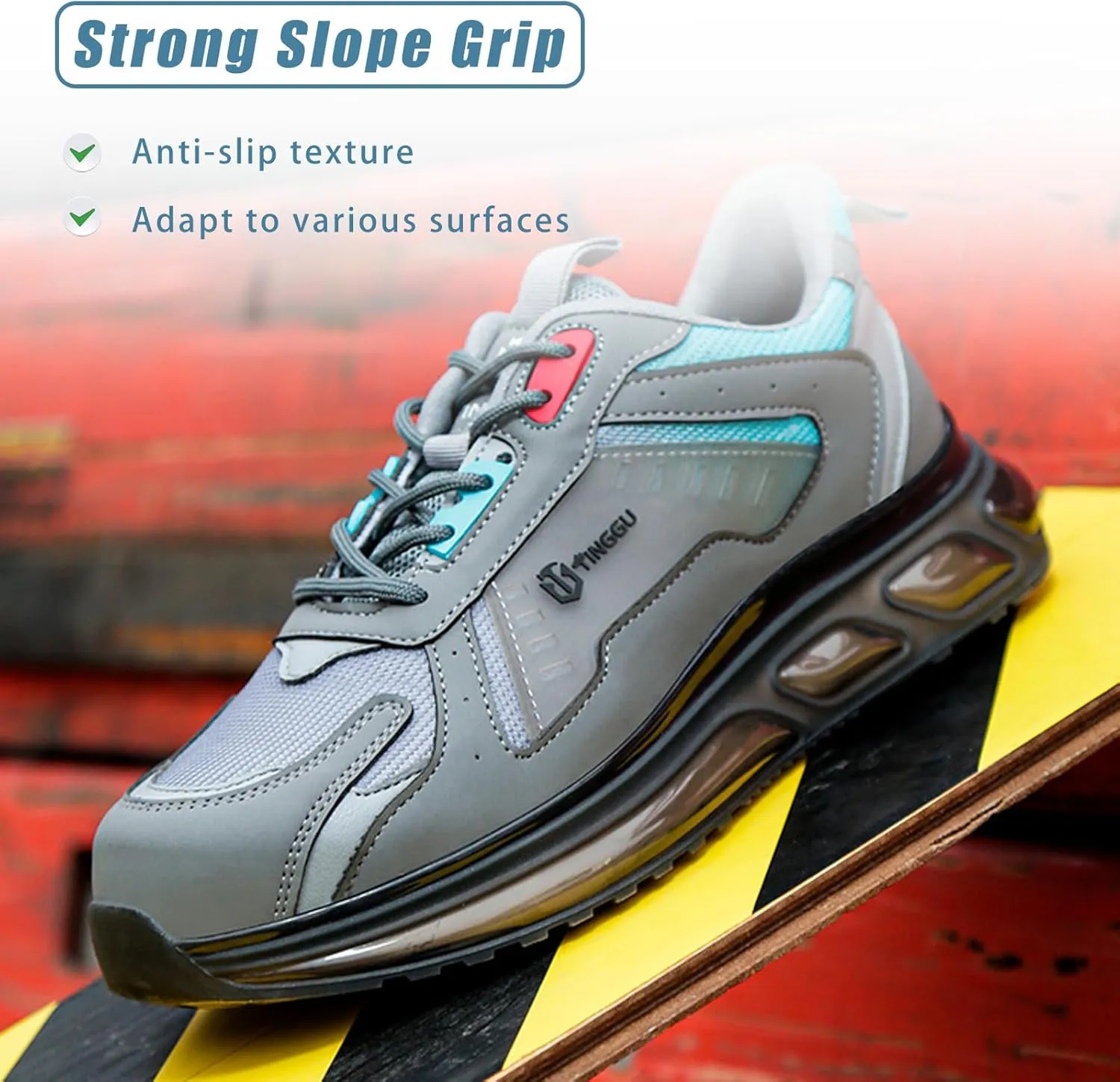 Unisex Steel Toe Shoes Safety Shoes, Anti-Smash & Puncture Work Shoes, Industry Construction Composite Toe Work Sneakers, Fashionable Safety Footwear, Soft Comfortable Breathable