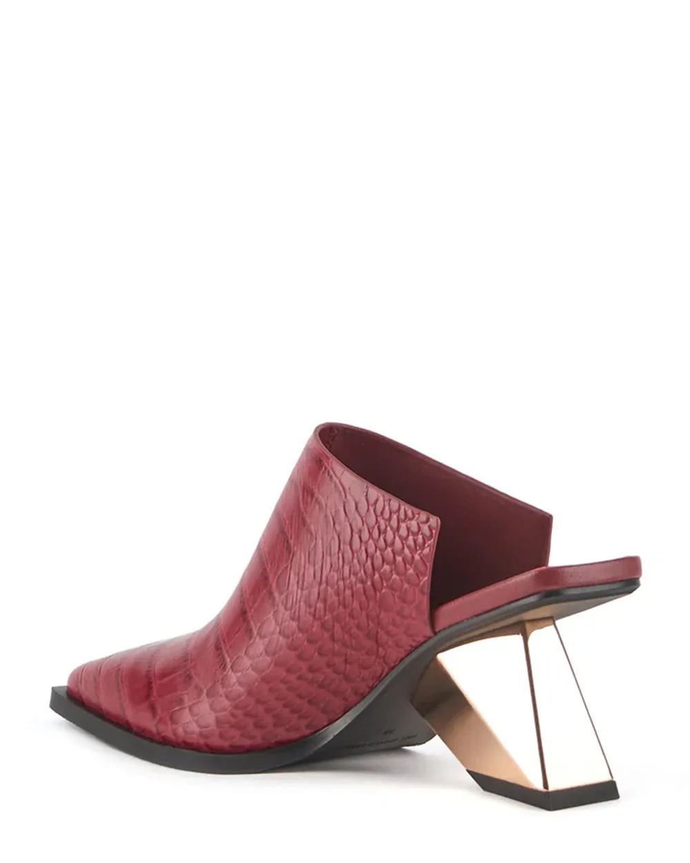 United Nude Rockit Mule ll Cranberry Leather