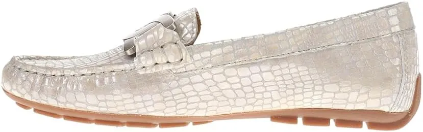 VANELi Women's Aiker Metallic Snake Print Slip on Moccasins Loafer