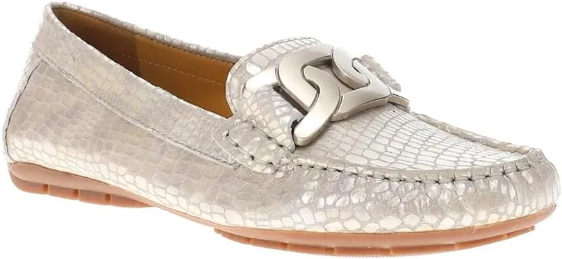 VANELi Women's Aiker Metallic Snake Print Slip on Moccasins Loafer