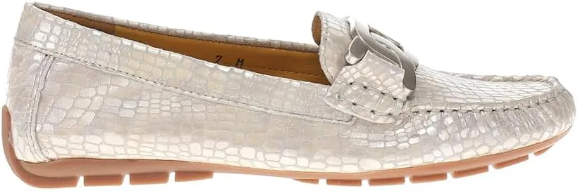 VANELi Women's Aiker Metallic Snake Print Slip on Moccasins Loafer