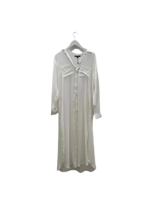 Whispering White Oxford Maxi Dress