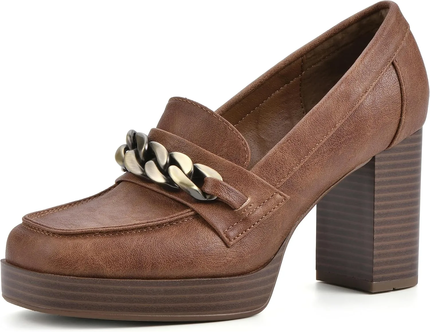WHITE MOUNTAIN Women's Shoes Manning Platform Heel Loafer