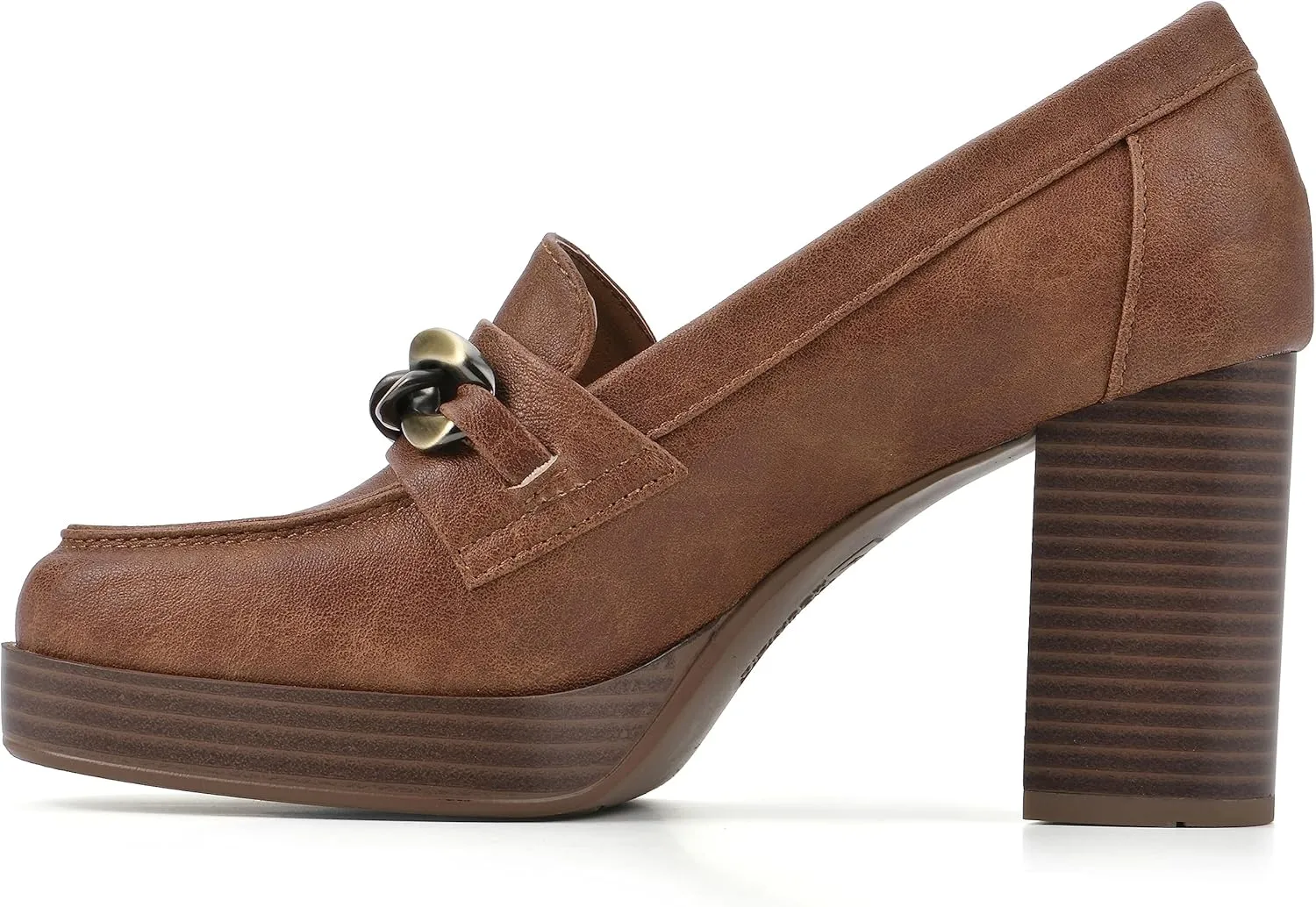 WHITE MOUNTAIN Women's Shoes Manning Platform Heel Loafer