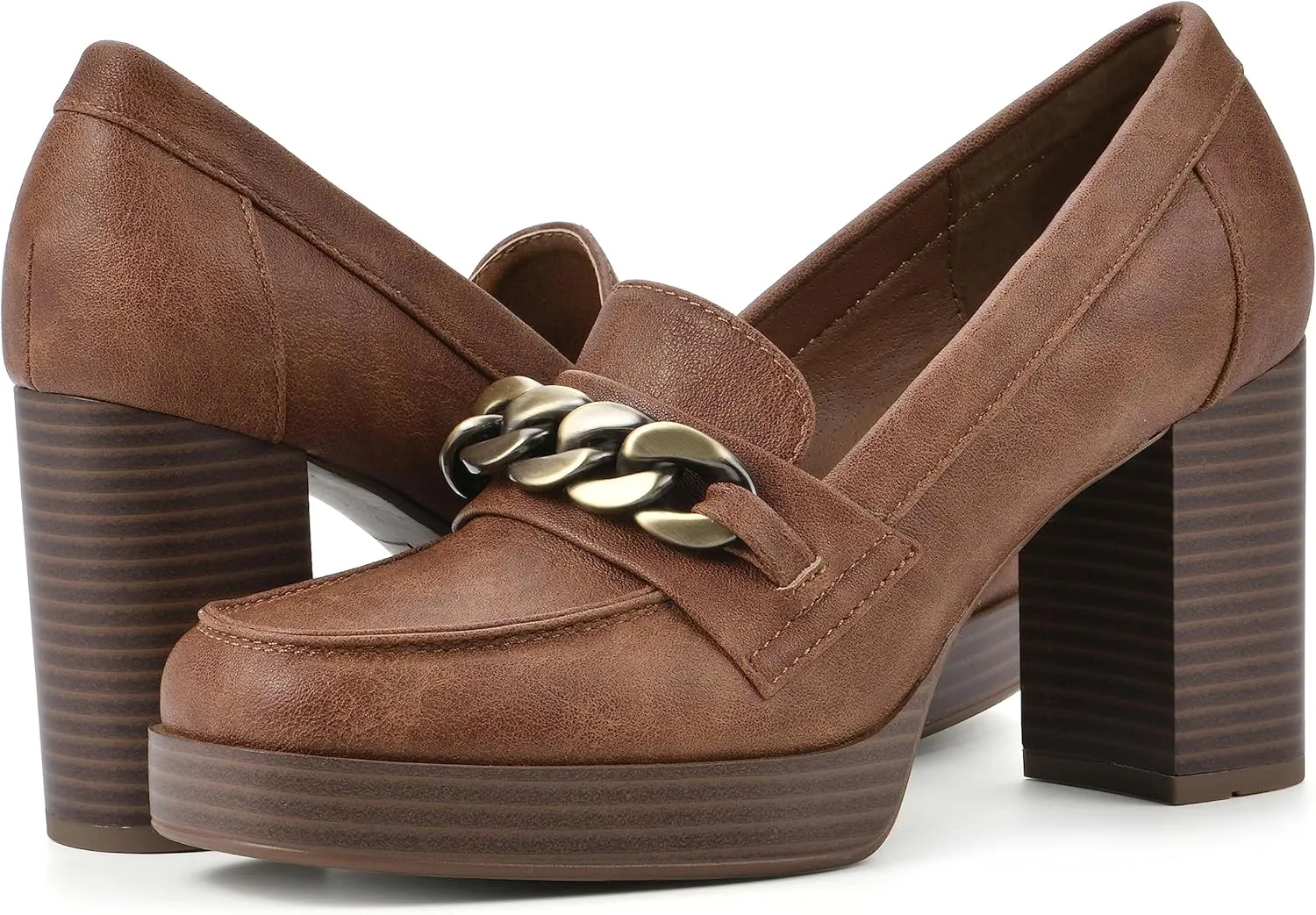 WHITE MOUNTAIN Women's Shoes Manning Platform Heel Loafer