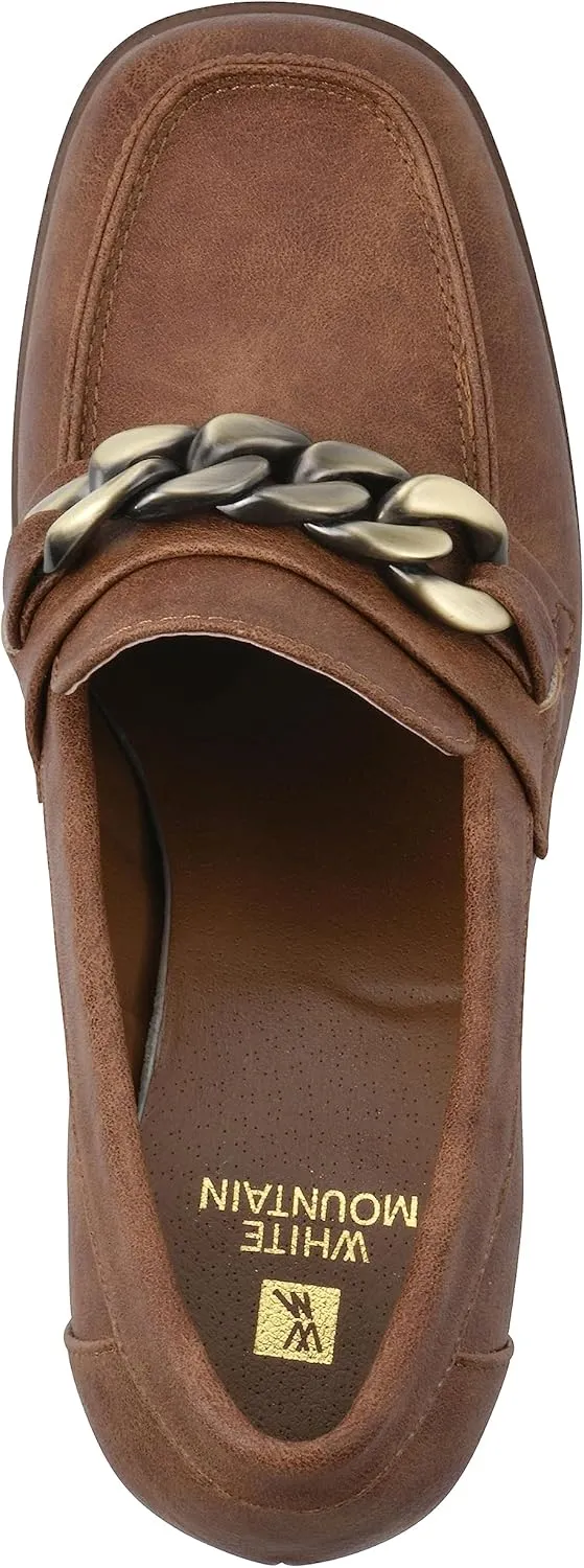 WHITE MOUNTAIN Women's Shoes Manning Platform Heel Loafer