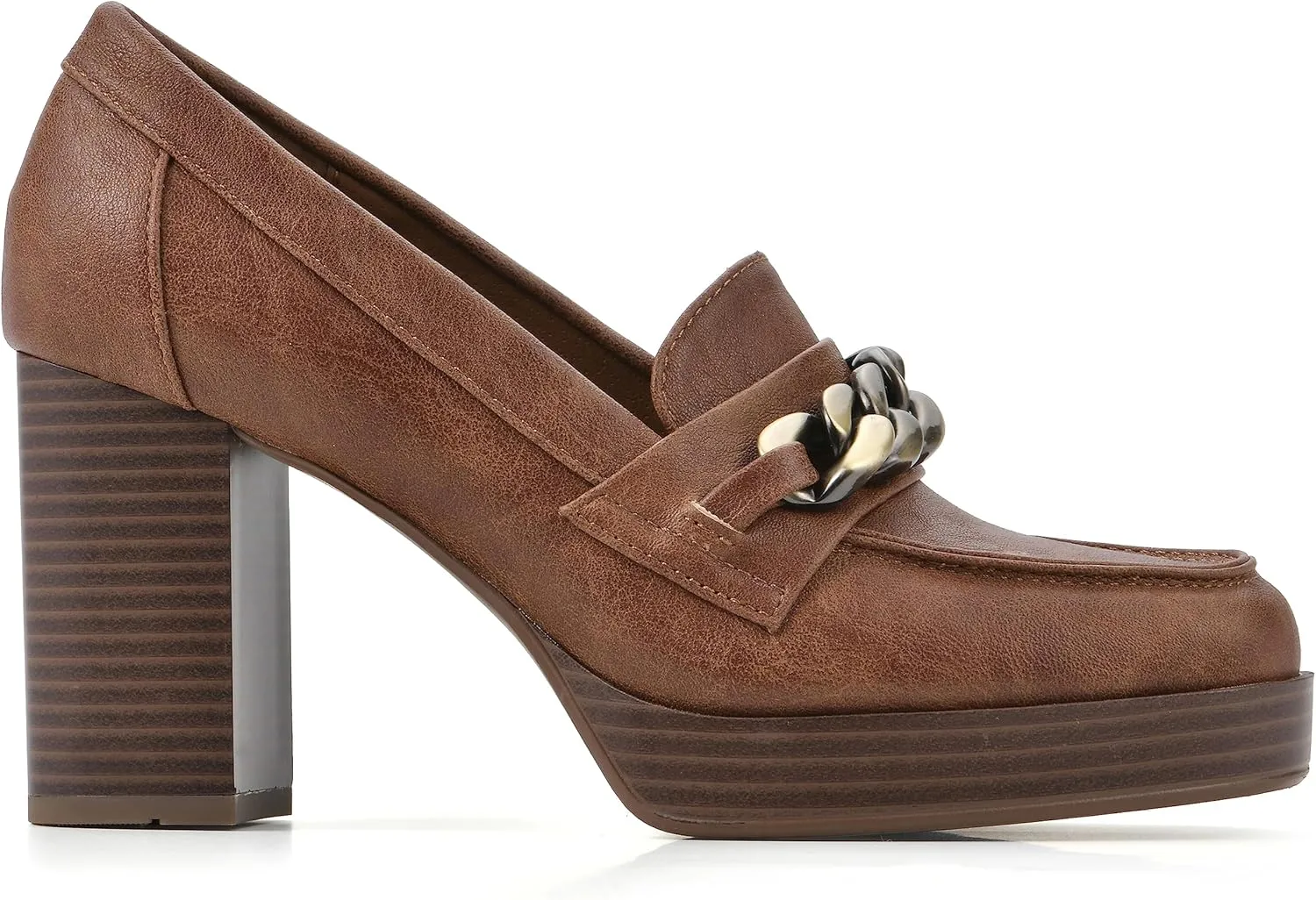 WHITE MOUNTAIN Women's Shoes Manning Platform Heel Loafer