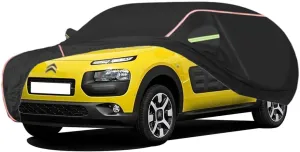 WOLWES Car Cover are Suitable for Citroen C4 Cactus All-Weather Windproof, Snowproof, Rainproof, UV-Protected and Breathable All-Season Universal with Side Door Zip Oxford Cloth Car Cover (Color : Bl