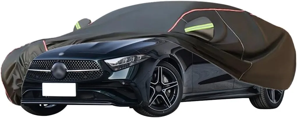 WOLWES Car Cover are Suitable for Mercedes-Benz CLS All-Weather Windproof, Snowproof, Rainproof, UV-Protected and Breathable All-Season Universal with Side Door Zip Oxford Cloth Car Cover (Color : Bl