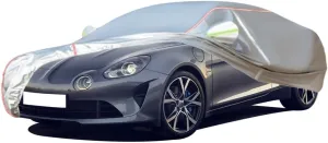 WOLWES Car Cover are Suitable for Renault Alpine A110 All-Weather Windproof, Snowproof, Rainproof, UV-Protected and Breathable All-Season Universal with Side Door Zip Oxford Cloth Car Cover (Color :