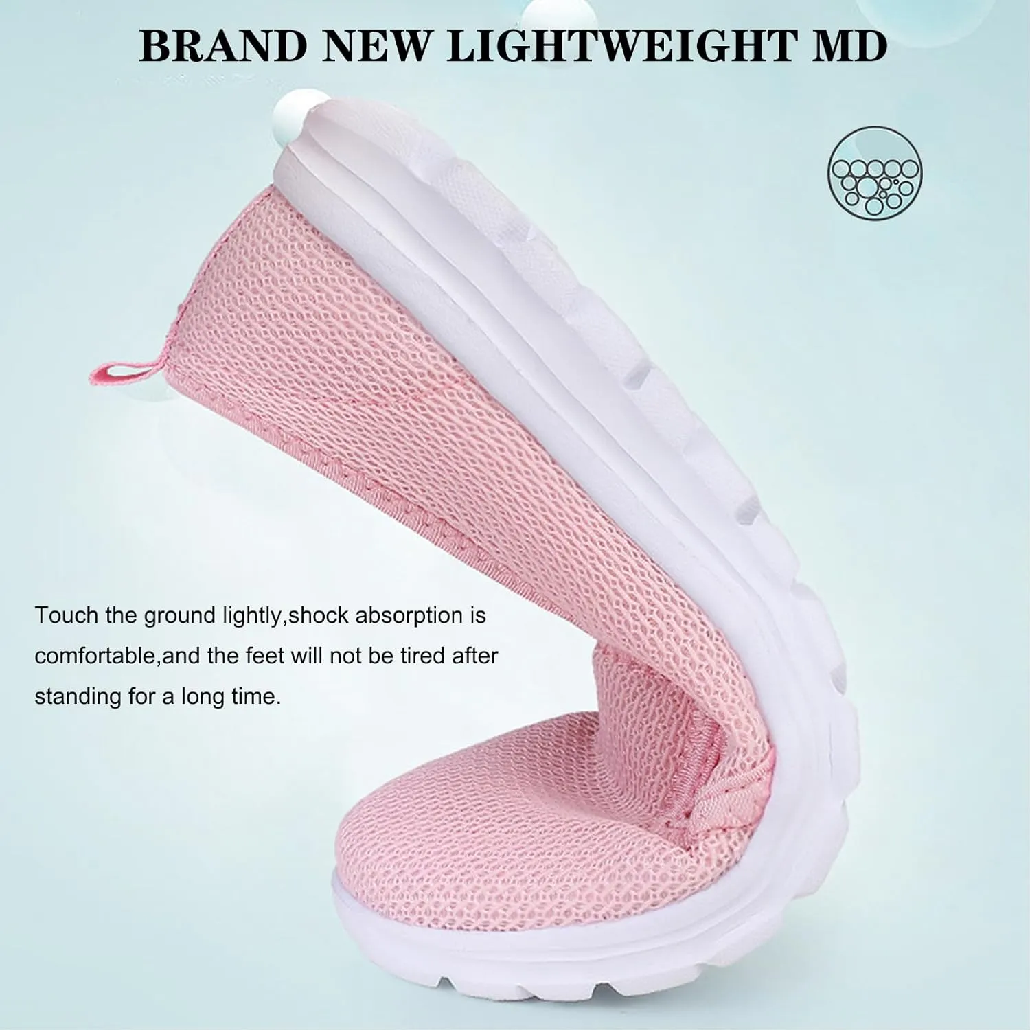 Women's Breathable Mesh Backless Walking Shoes,Casual Slip On Comfortable Soft Sole Sneakers Low Top Lightweight Loafers